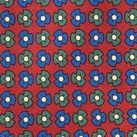 Cravatta in twill di seta rosso con stampa floreale Immagine alternativa