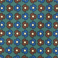 Cravatta in twill di seta ottanio con stampa floreale Immagine alternativa