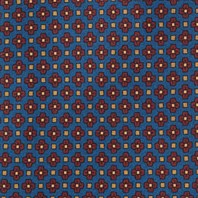 Bluette silk twill tie with floral print Alternative Image