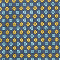 Blue silk twill tie with geometric print Alternative Image