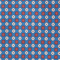 Bluette silk twill tie with geometric print Alternative Image