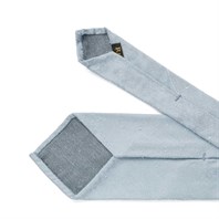 Shantung tie in dusty blue Alternative Image