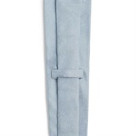 Shantung tie in dusty blue Alternative Image