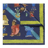 Acid green mendoza scarf Alternative Image