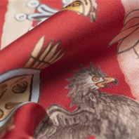 Red mendoza scarf Alternative Image