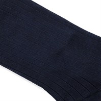 Short socks in blue Scottish Lisle cotton Alternative Image
