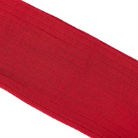 Calze in filo di Scozia a costina rosso Immagine alternativa