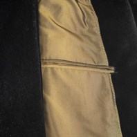 Single-breasted black velvet jacket Alternative Image