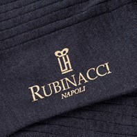 Short socks in blue Scottish Lisle cotton Alternative Image