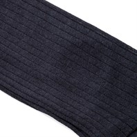 Short socks in blue Scottish Lisle cotton Alternative Image