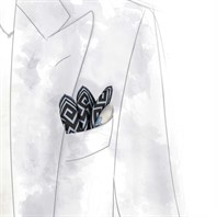 Artemide and Apollo avion pocket square Alternative Image