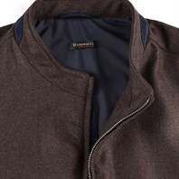 Dark brown vest in wool and cashmere Alternative Image