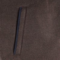 Dark brown vest in wool and cashmere Alternative Image