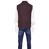Bordeaux vest in wool and cashmere Alternative Image
