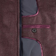 Bordeaux vest in wool and cashmere Alternative Image