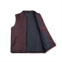 Bordeaux vest in wool and cashmere Alternative Image
