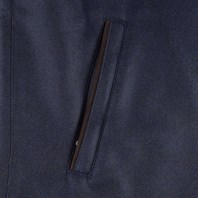 Blue vest in wool and cashmere Alternative Image