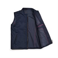 Blue vest in wool and cashmere Alternative Image