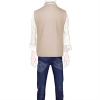 Beige vest in wool and cashmere Alternative Image