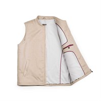 Beige vest in wool and cashmere Alternative Image