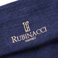 Blue wide-ribbed socks Alternative Image