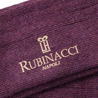 Prune wide-ribbed socks Alternative Image