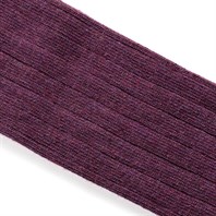 Prune wide-ribbed socks Alternative Image