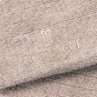 Beige wide-ribbed socks Alternative Image