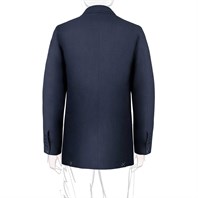 Giacca in lino blu Immagine alternativa