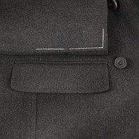 Military green wool jacket Alternative Image