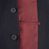 Giacca in cashmere spigato blu Immagine alternativa