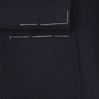 Giacca in cashmere spigato blu Immagine alternativa