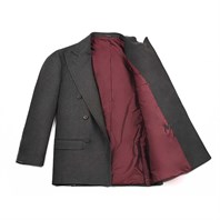 Military green wool jacket Alternative Image