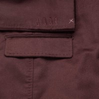 Plum cashmere single-breasted jacket Alternative Image