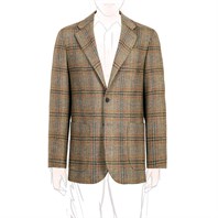 Vintage Archive green check wool jacket Alternative Image