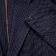 Blue Super 130’s wool single-breasted jacket Alternative Image