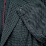 Green Super 130’s wool single-breasted jacket Alternative Image