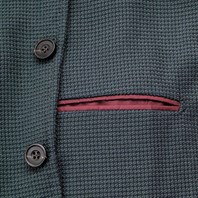 Green Super 130’s wool single-breasted jacket Alternative Image