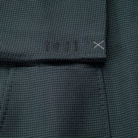 Green Super 130’s wool single-breasted jacket Alternative Image