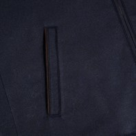 Blue wool and cashmere outdoor vest Alternative Image