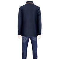 Blue cashmere jacket Alternative Image