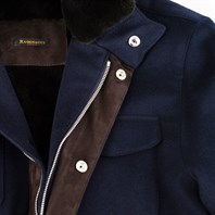 Blue cashmere jacket Alternative Image