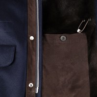 Blue cashmere jacket Alternative Image