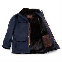 Blue cashmere jacket Alternative Image