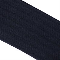 Blue wide-ribbed cotton socks Alternative Image