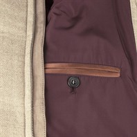 Beige quilted wool and cashmere vest Alternative Image