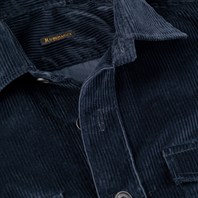 Blue corduroy safari jacket Alternative Image