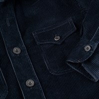 Blue corduroy safari jacket Alternative Image