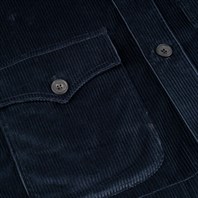 Blue corduroy safari jacket Alternative Image