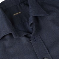Blue wool overshirt Alternative Image